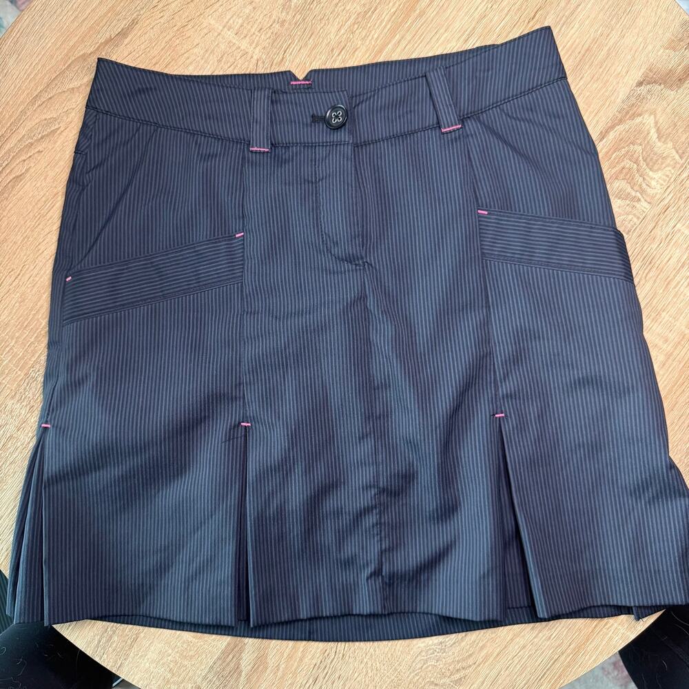 Nike golf tour performance dri-fit womens skort size 2 navy golf skort